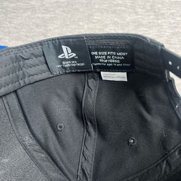 Playstation Controller Symbols Bioworld Adjustable Snapback Cap Hat Black NWOT - Picture 10 of 13